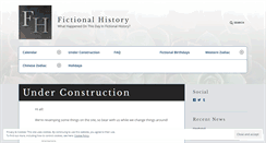 Desktop Screenshot of fictional-history.com