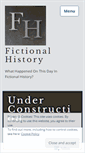 Mobile Screenshot of fictional-history.com